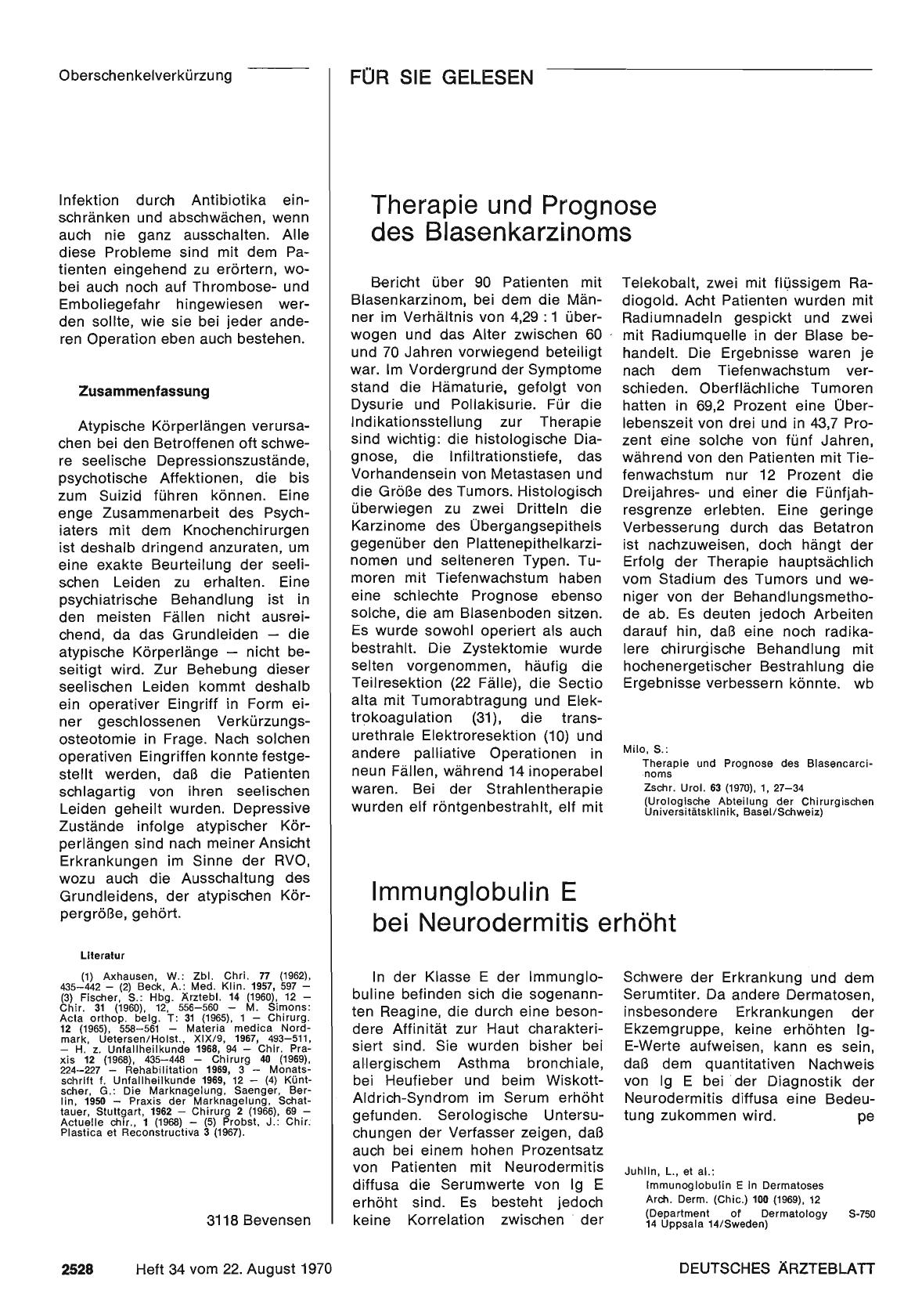 Vorschauseite 1: Immunglobulin E bei Neurodermitis erhöht