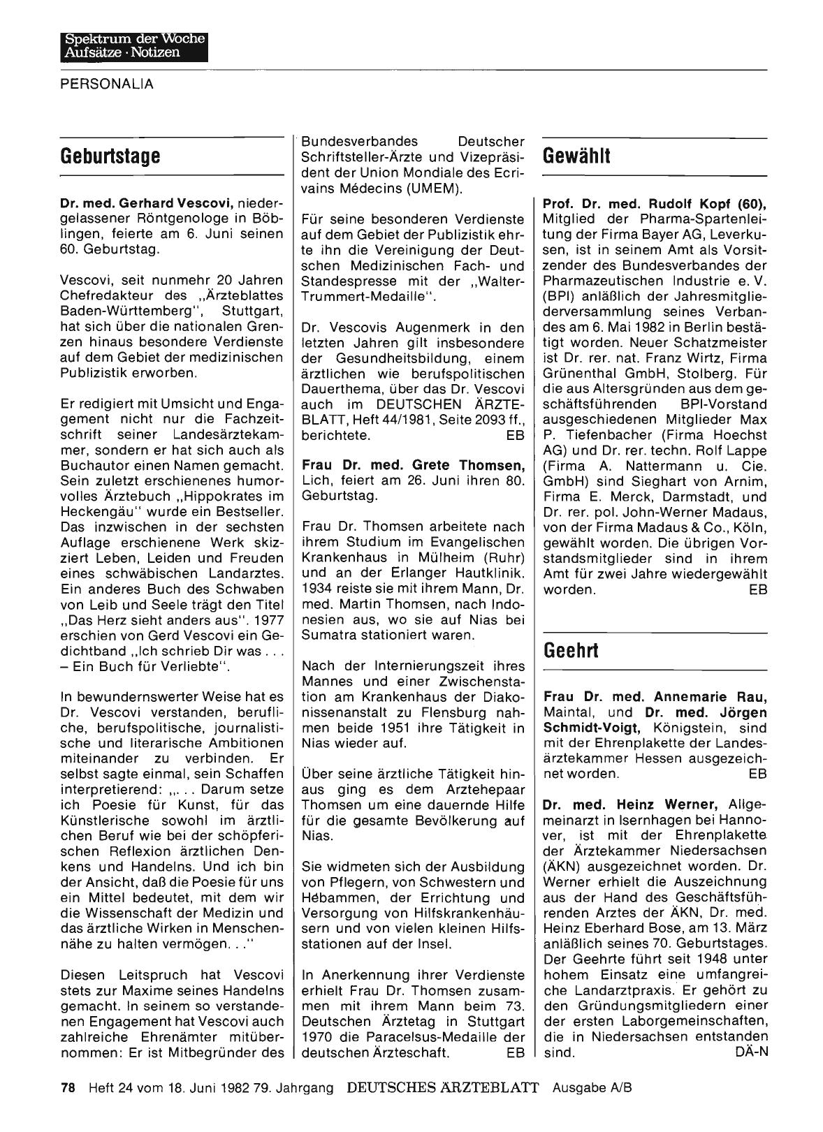 Vorschauseite 1: Geehrt