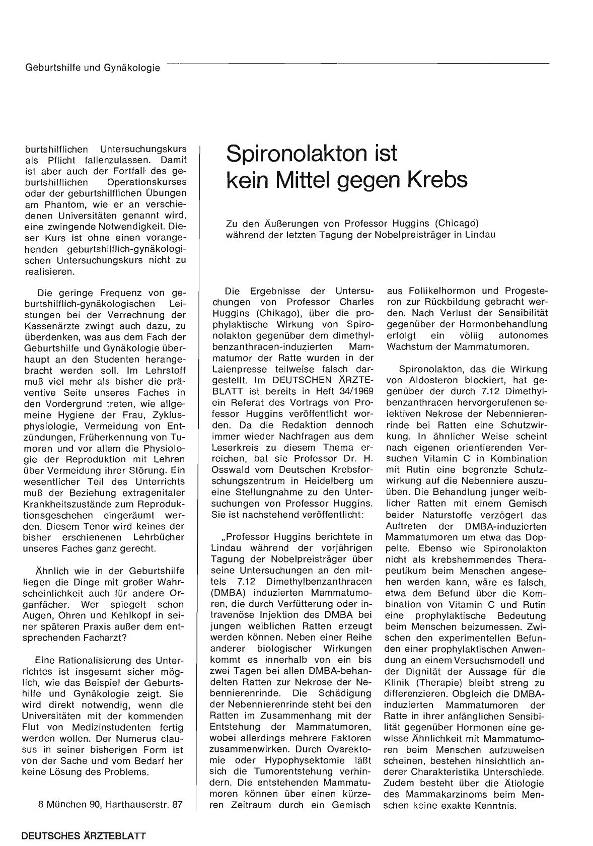 Vorschauseite 1: Spironolakton ist kein Mittel gegen Krebs