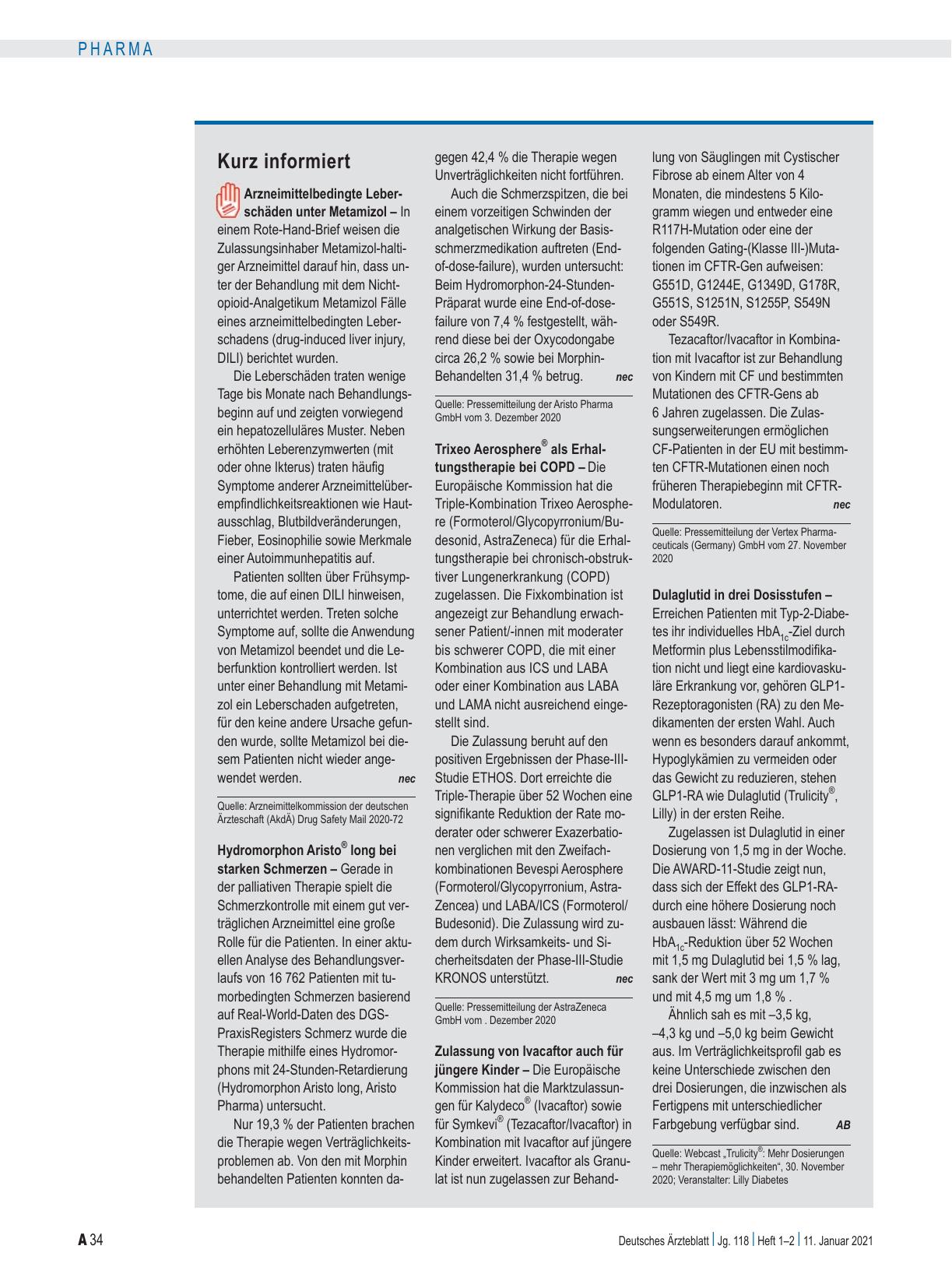 Vorschauseite 1: Kurz informiert