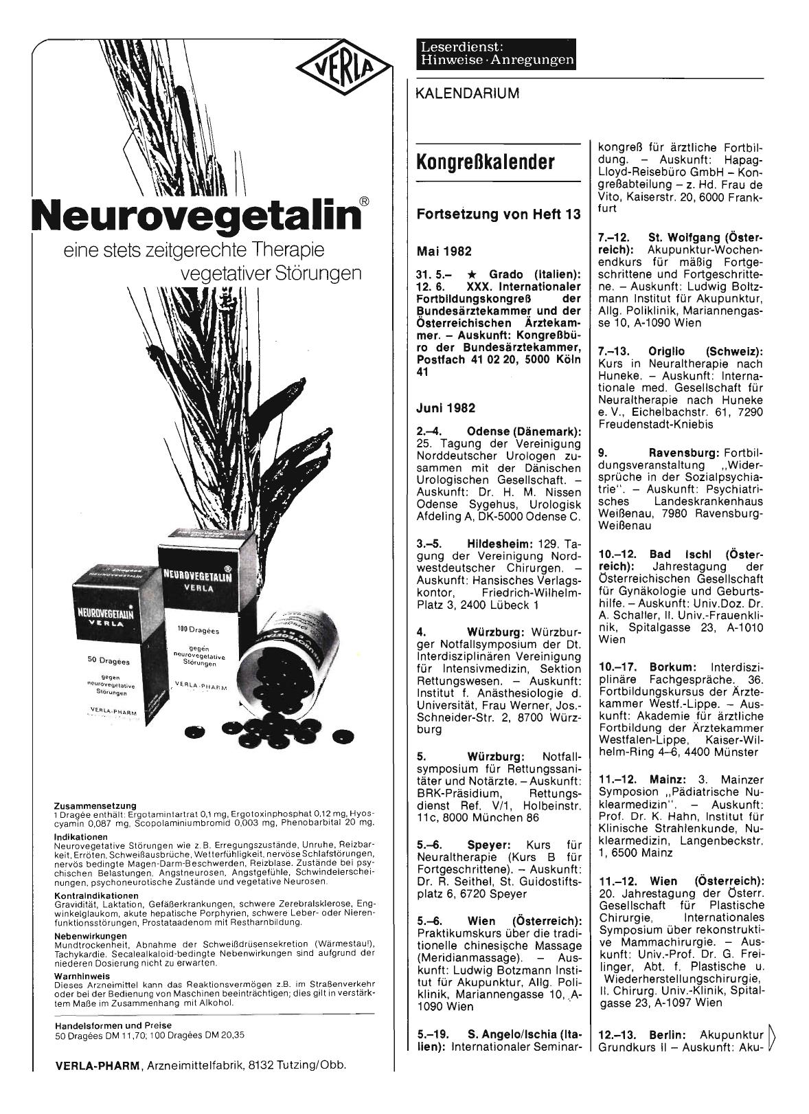 Vorschauseite 1: Kongreßkalender