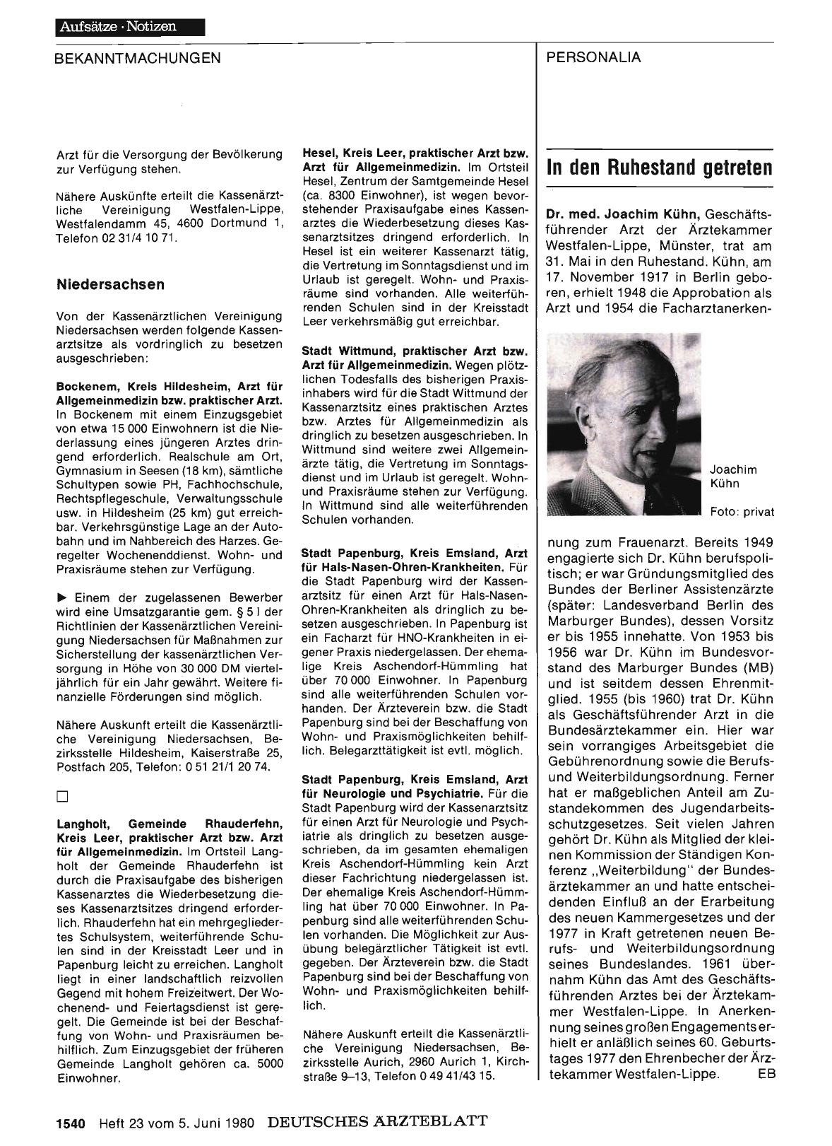 Vorschauseite 1: ln den Ruhestand getreten