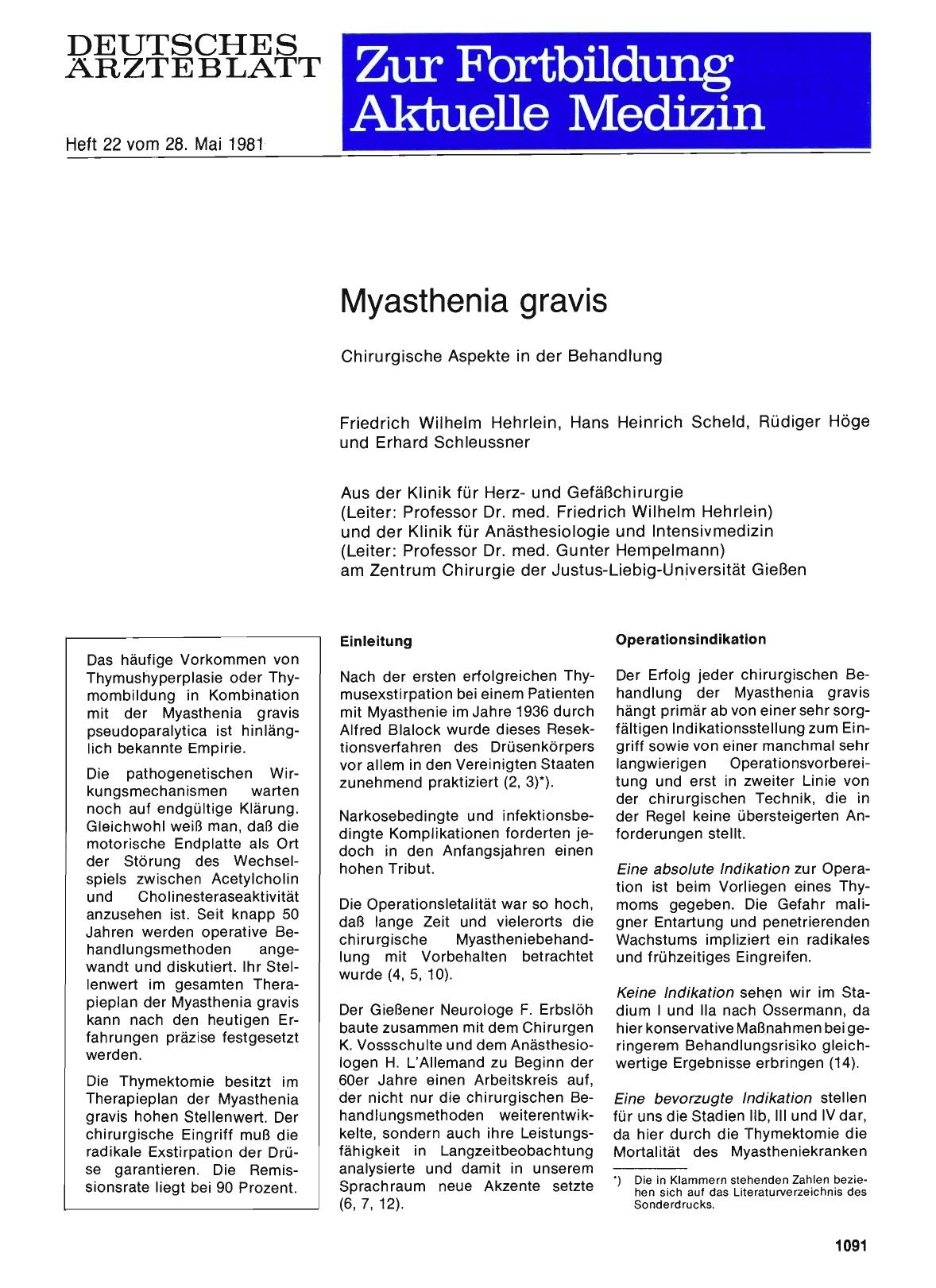 Vorschauseite 1: Myasthenia gravis