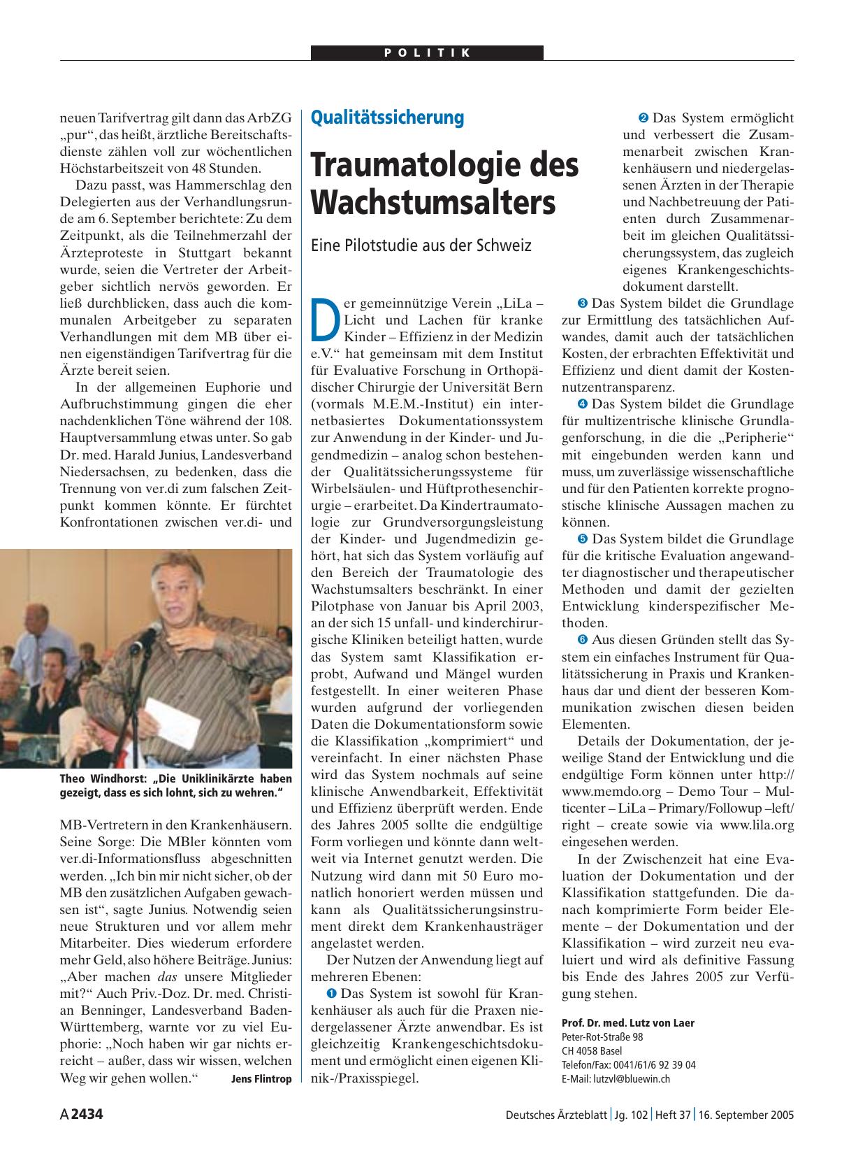 Vorschauseite 1: Qualitätssicherung: Traumatologie des Wachstumsalters