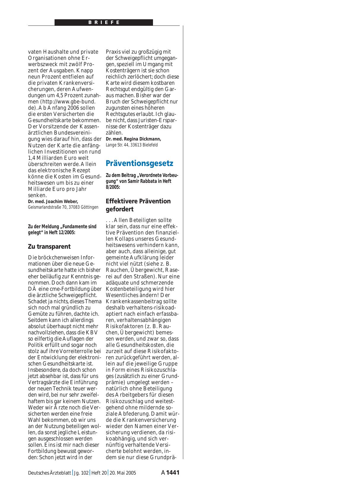 Vorschauseite 1: Präventionsgesetz: Effektivere Prävention gefordert
