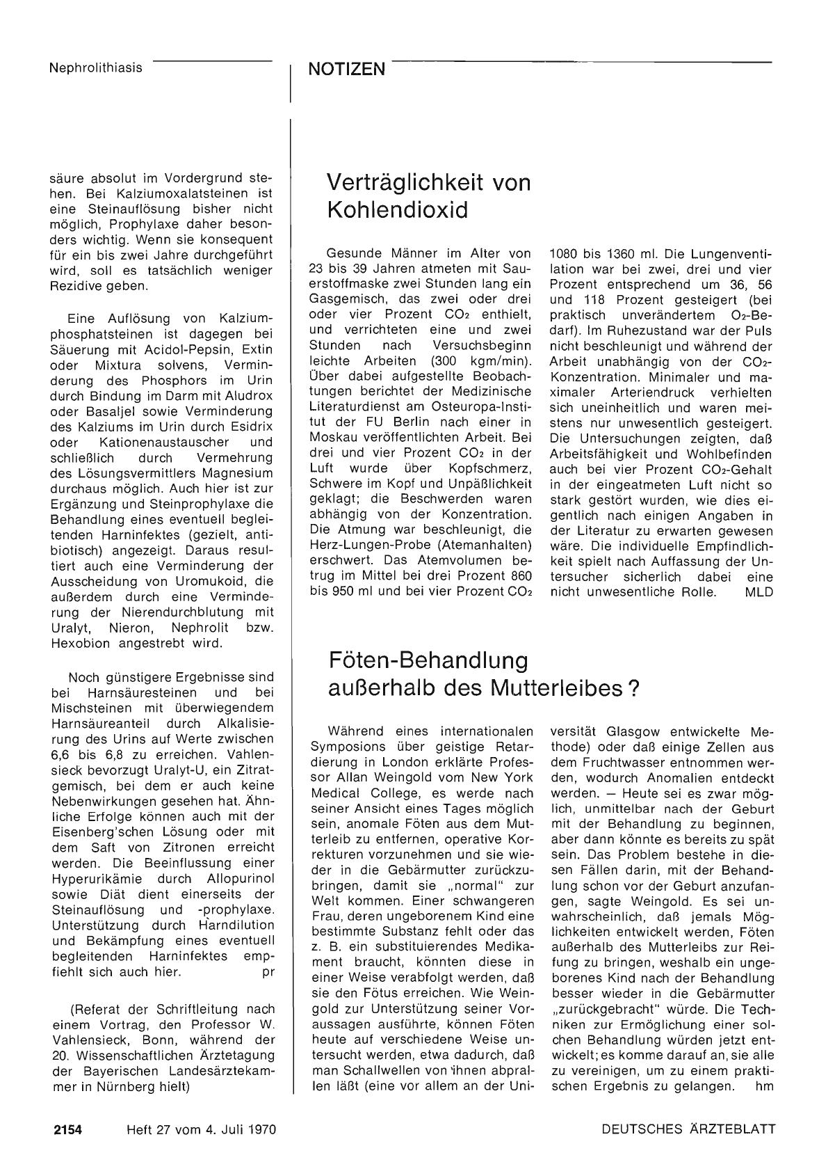 Vorschauseite 1: Verträglichkeit von Kohlendioxid
