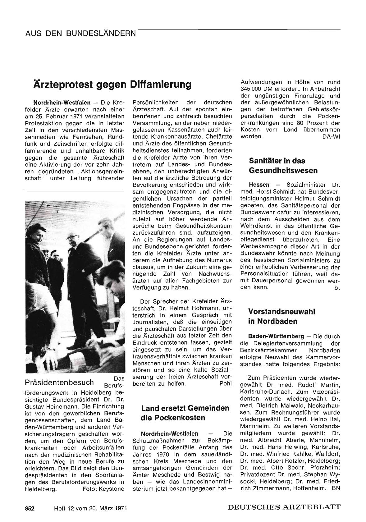Vorschauseite 1: Land ersetzt Gemeinden die Pockenkosten
