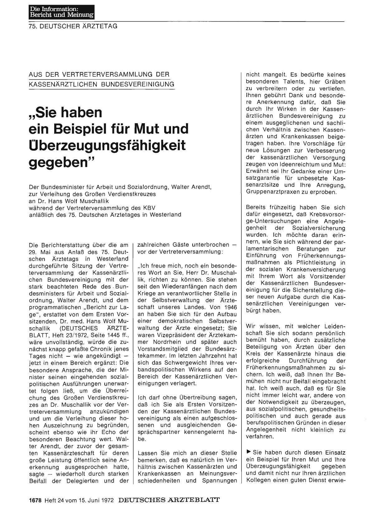 Vorschauseite 1: „Sie haben ein Beispiel für Mut und Überzeugungsfähigkeit gegeben"