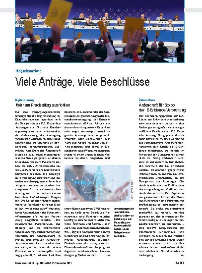 Vorschauseite 1: Datenschutz: Ärzteschaft für Stopp der E-Evidence-Verordnung