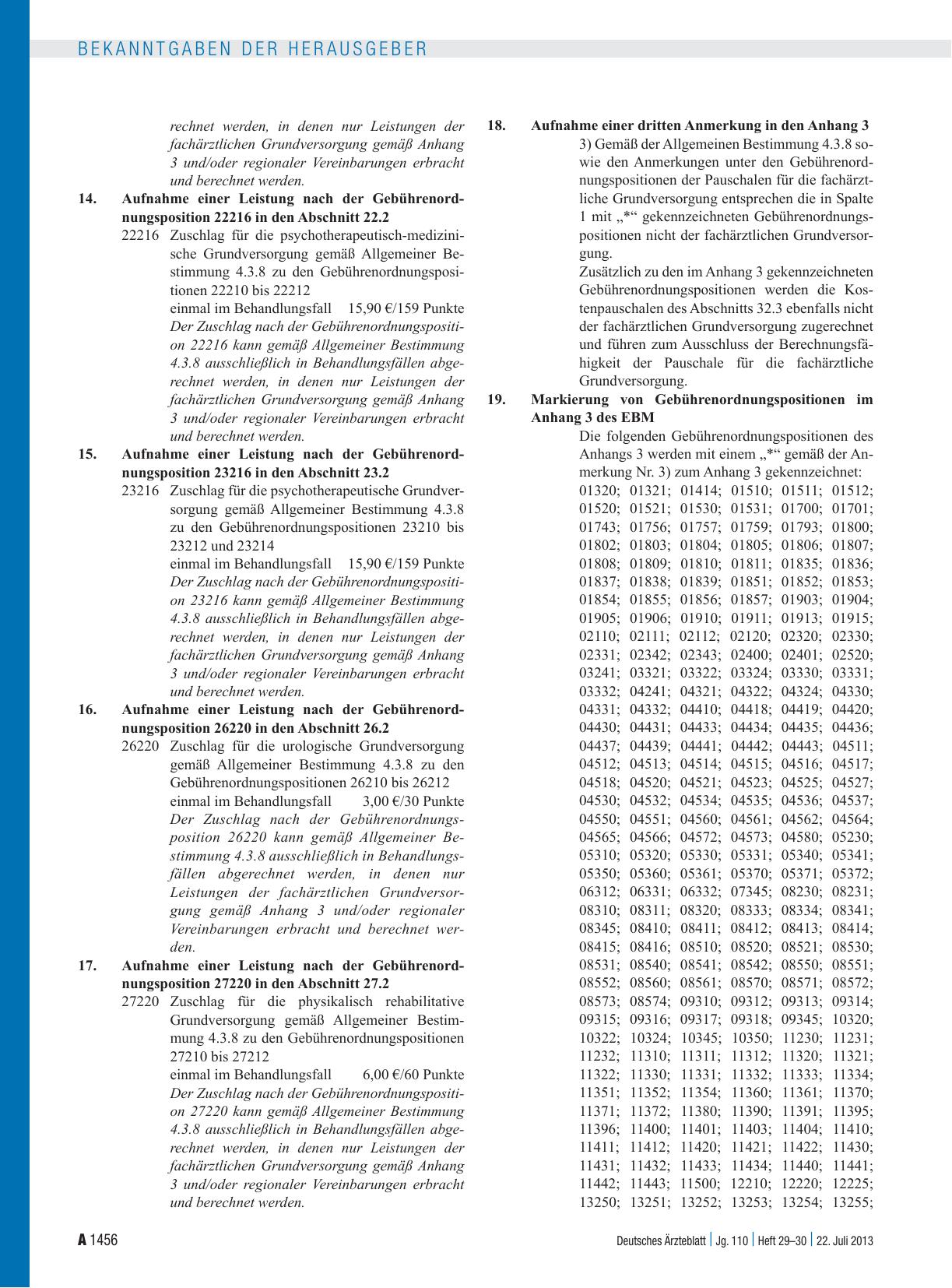 Vorschauseite 3: Erratum zum Beschluss des Bewertungsausschusses nach § 87 Abs. 1 Satz 1 SGB V in seiner 311. Sitzung (schriftliche Beschlussfassung) / Beschluss des Bewertungsausschusses nach § 8…
