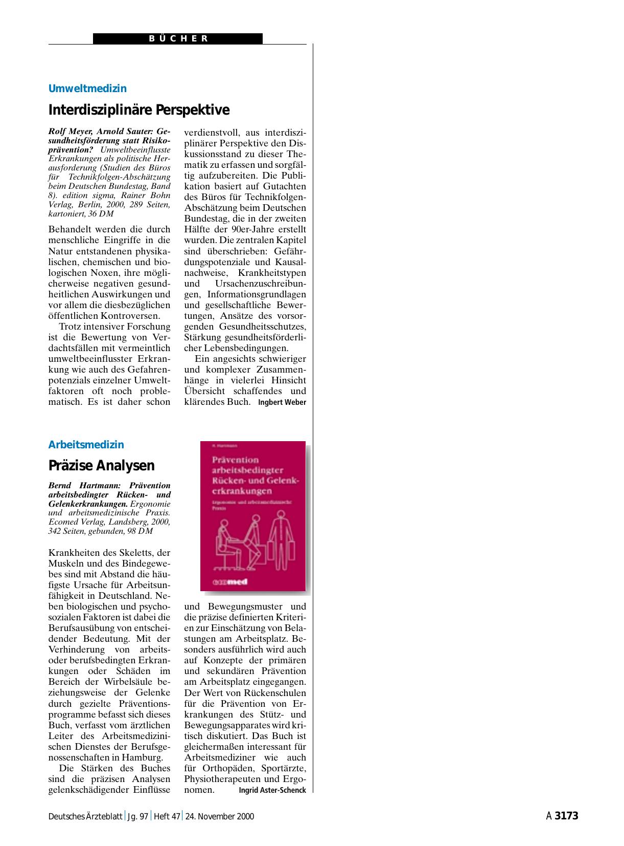 Vorschauseite 1: Gesundheitsförderung statt Risikoprävention?