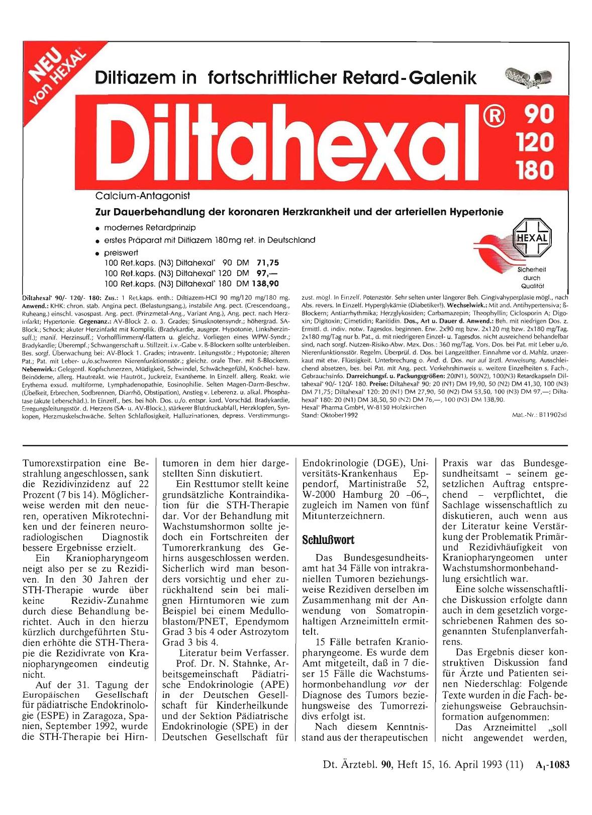 Vorschauseite 1: ARZNEIMITTEL: Schlußwort