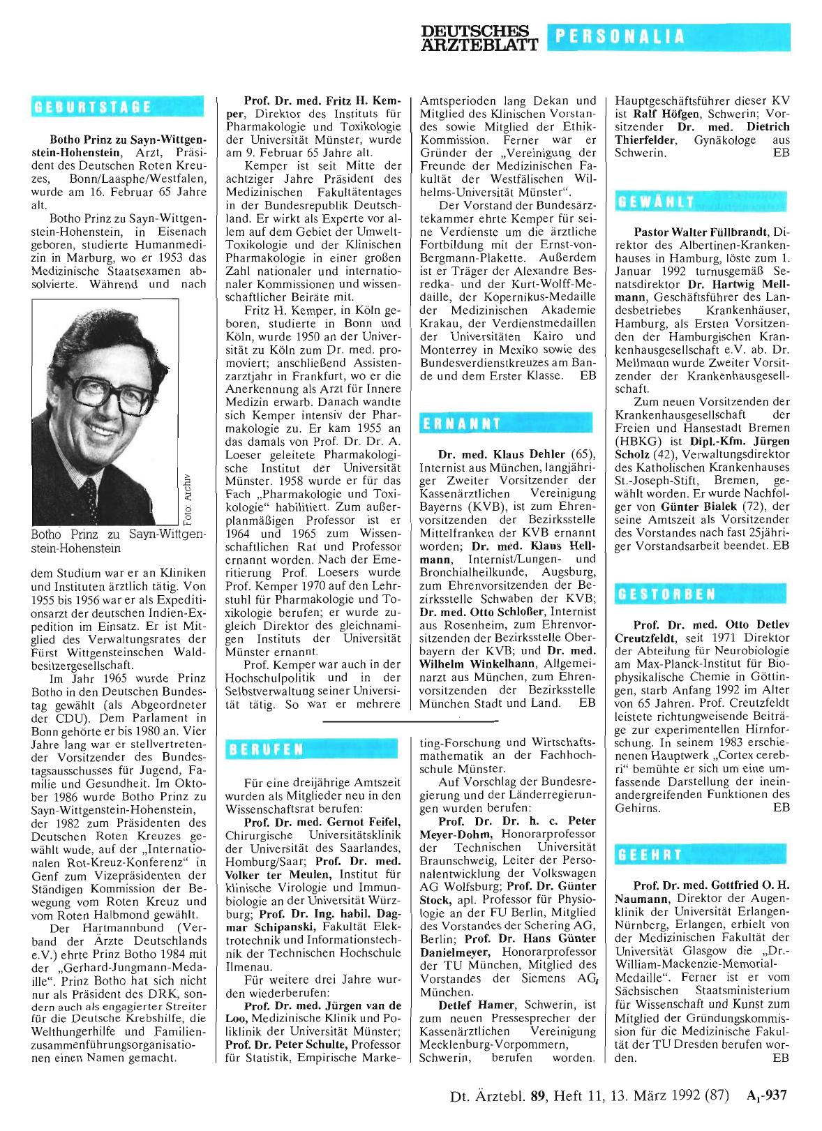 Vorschauseite 1: Geehrt