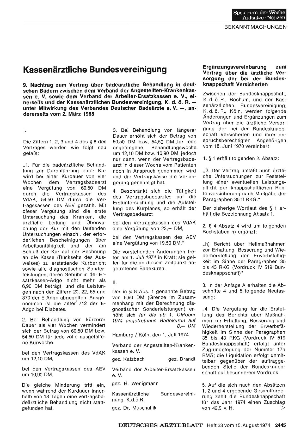 Vorschauseite 1: Kassenärztliche Bundesvereinigung