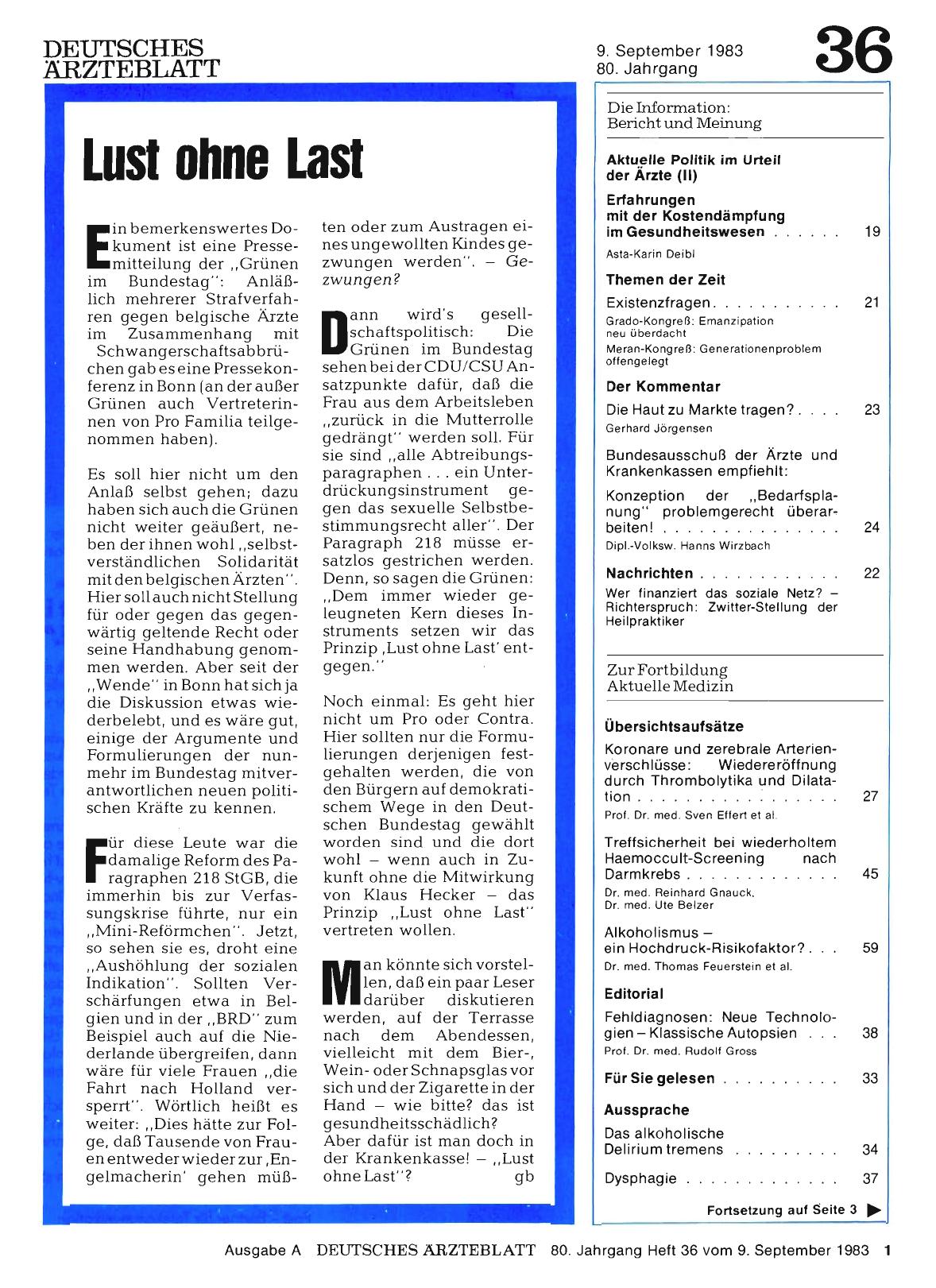 Vorschauseite 1: Lust ohne Last