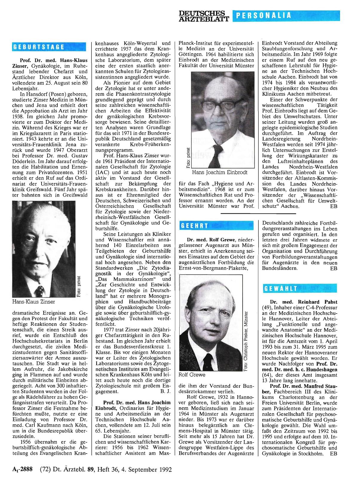 Vorschauseite 1: GEBURTSTAGE