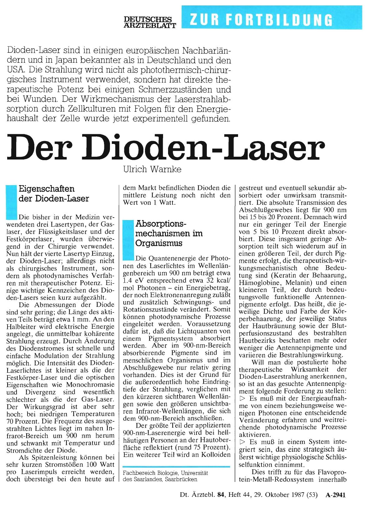 Vorschauseite 1: Der Dioden-Laser
