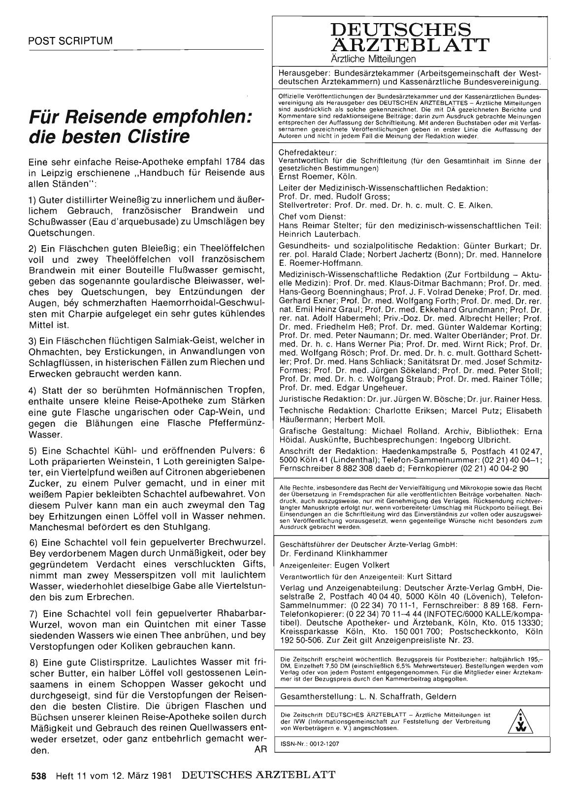 Vorschauseite 1: Für Reisende empfohlen: die besten Clistire