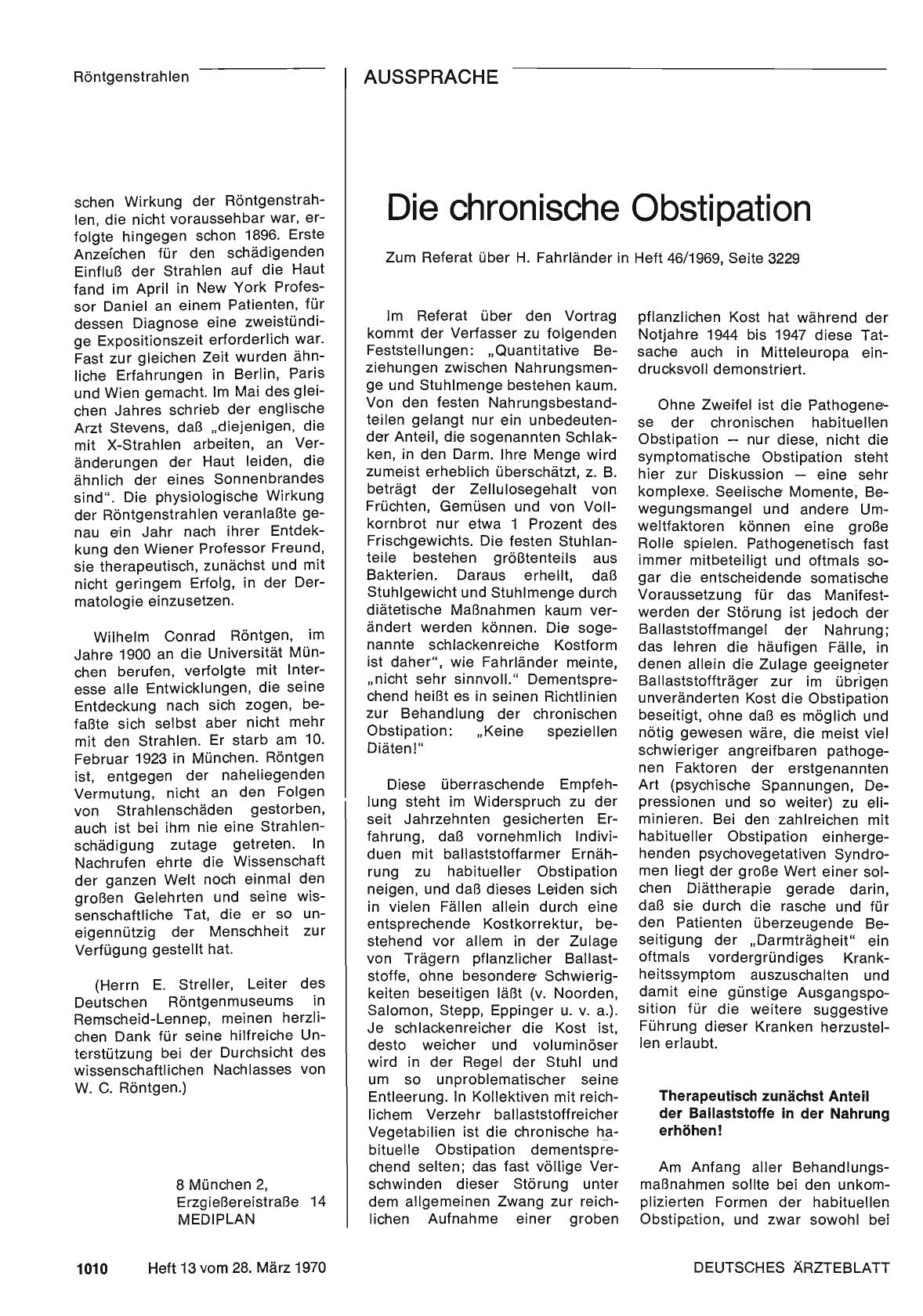 Vorschauseite 1: Die chronische Obstipation