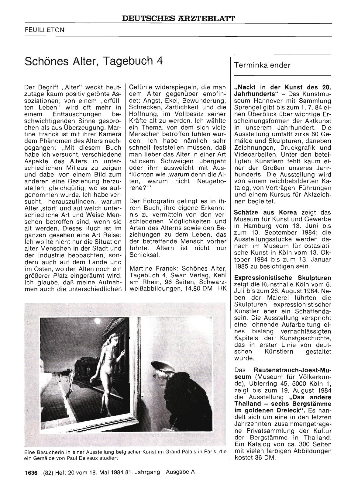 Vorschauseite 1: Schönes Alter, Tagebuch 4