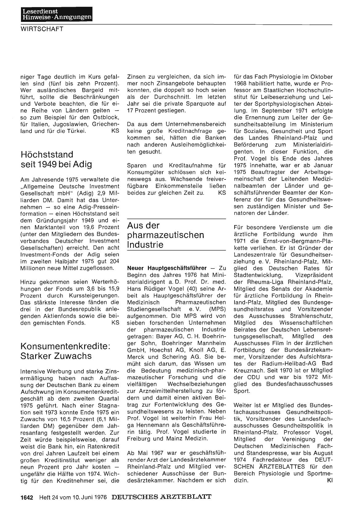 Vorschauseite 1: Höchststand seit 1949 bei Adig