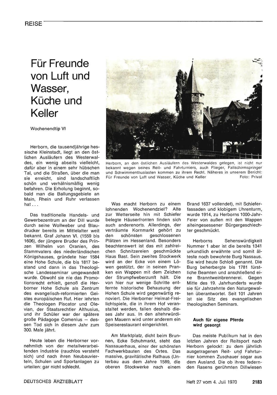 Vorschauseite 1: Für Freunde von Luft und Wasser, Küche und Keller