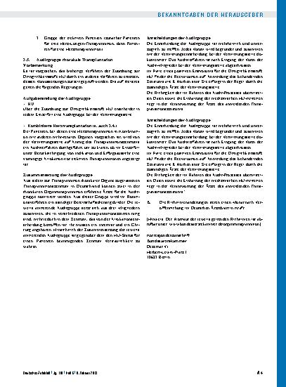 Vorschauseite 6: Richtlinien zur Organtransplantation gem. § 16 Abs. 1 S. 1 Nrn. 2 u. 5 TPG