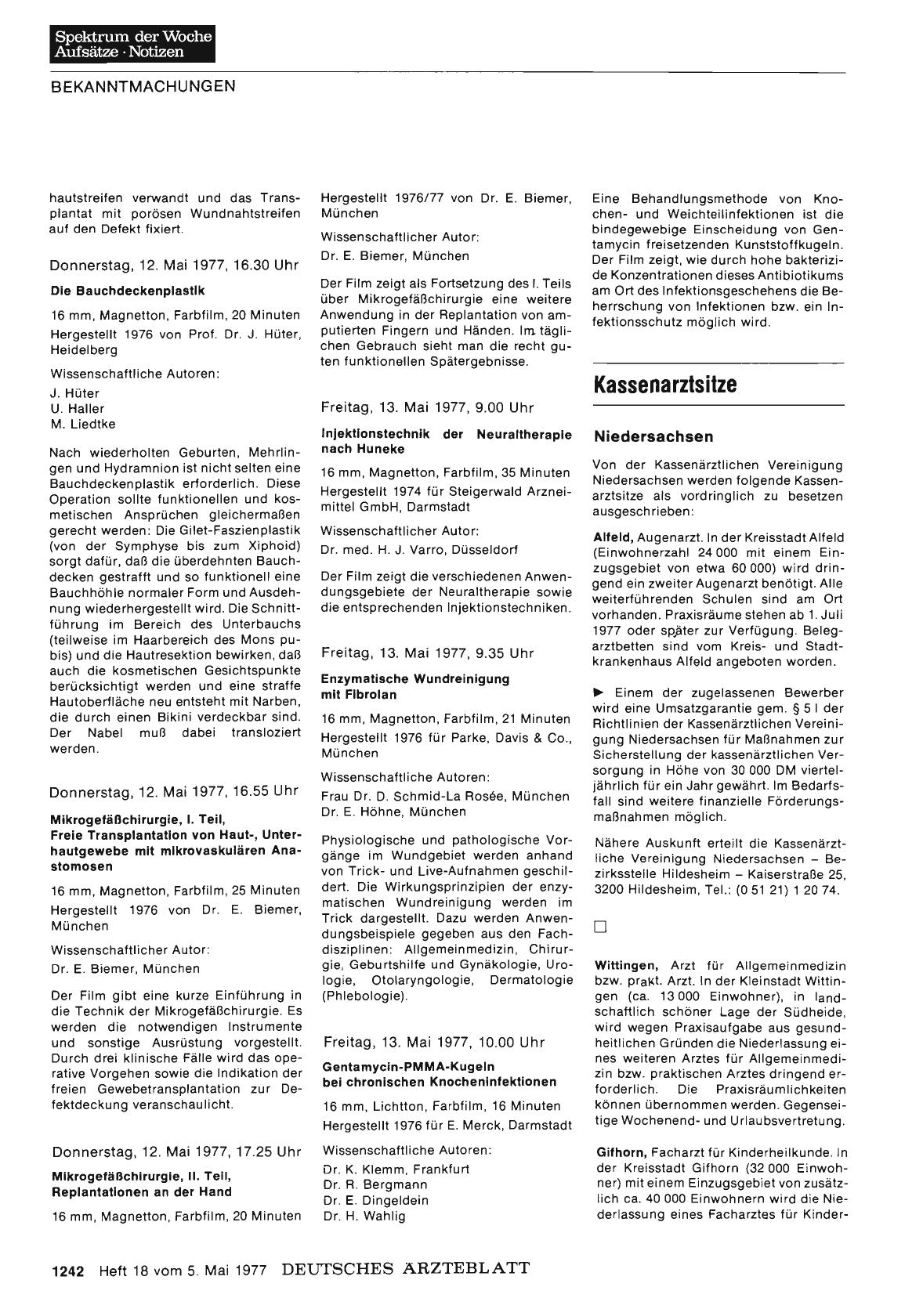 Vorschauseite 1: Kassenarztsitze