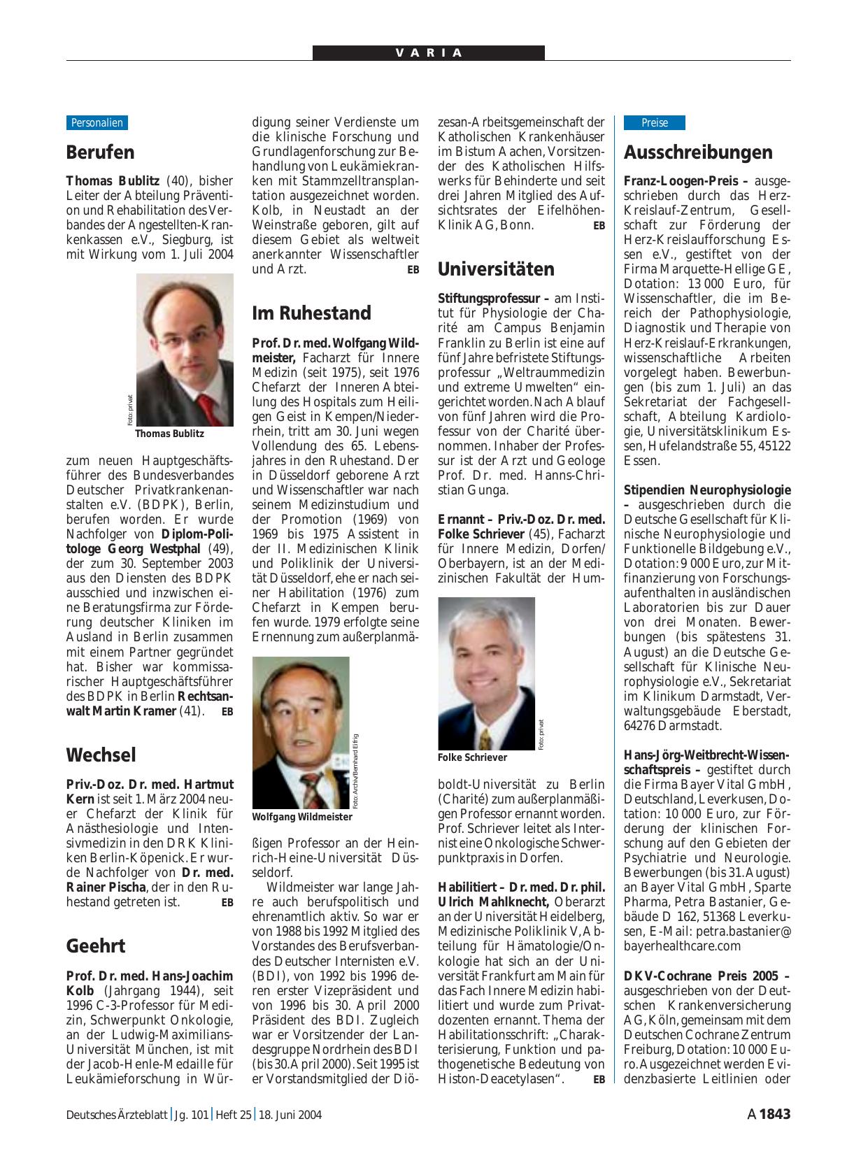 Vorschauseite 1: Im Ruhestand