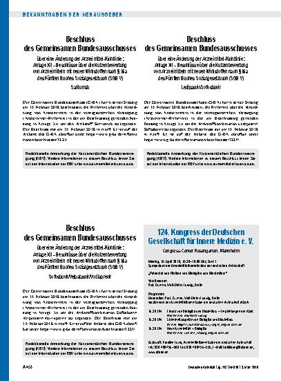 Vorschauseite 1: 124. Kongress der Deutschen Gesellschaft für Innere Medizin e. V.
