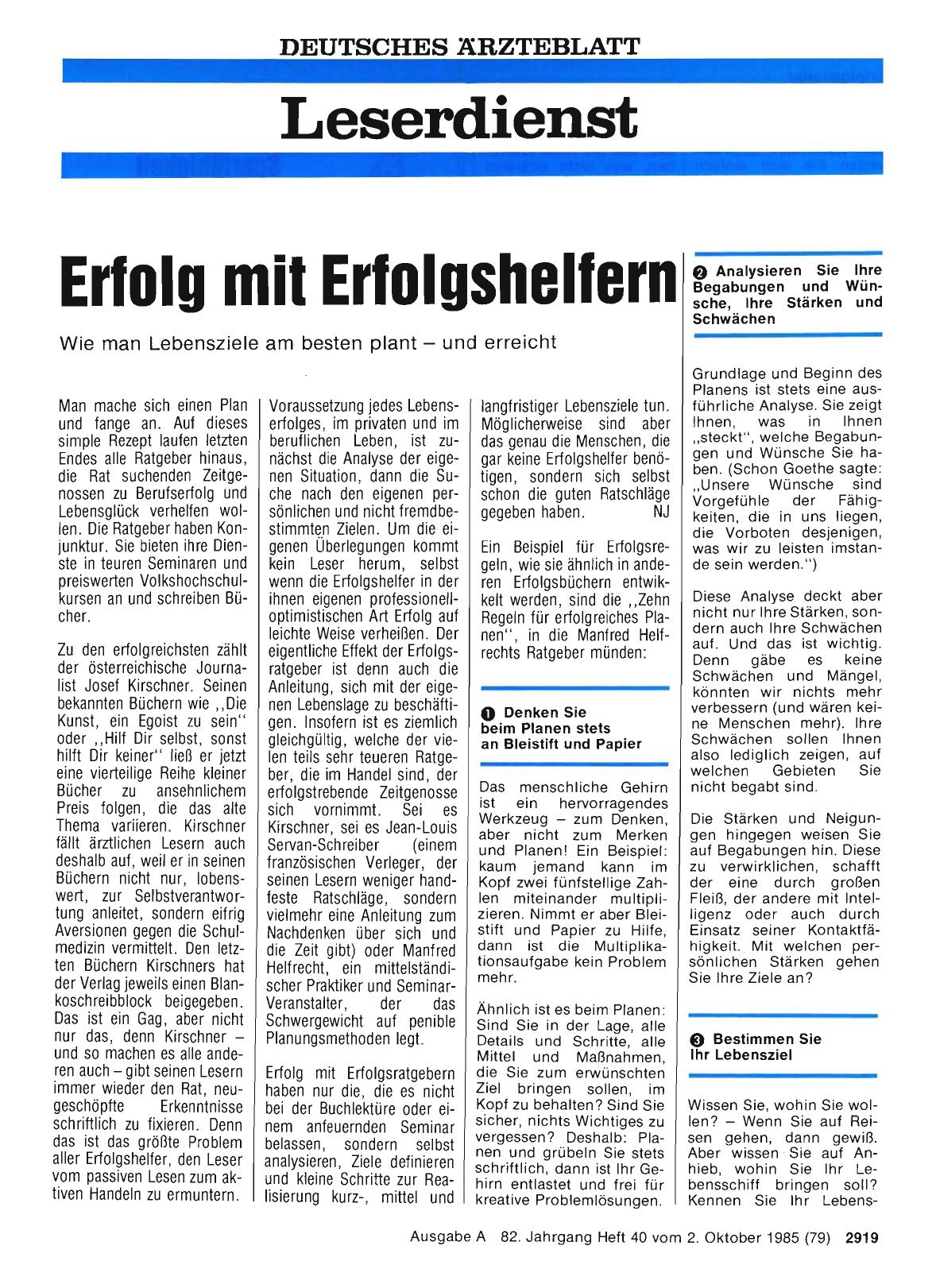 Vorschauseite 1: Erfolg mit Erfolgshelfern: Wie man Lebensziele am besten plant — und erreicht
