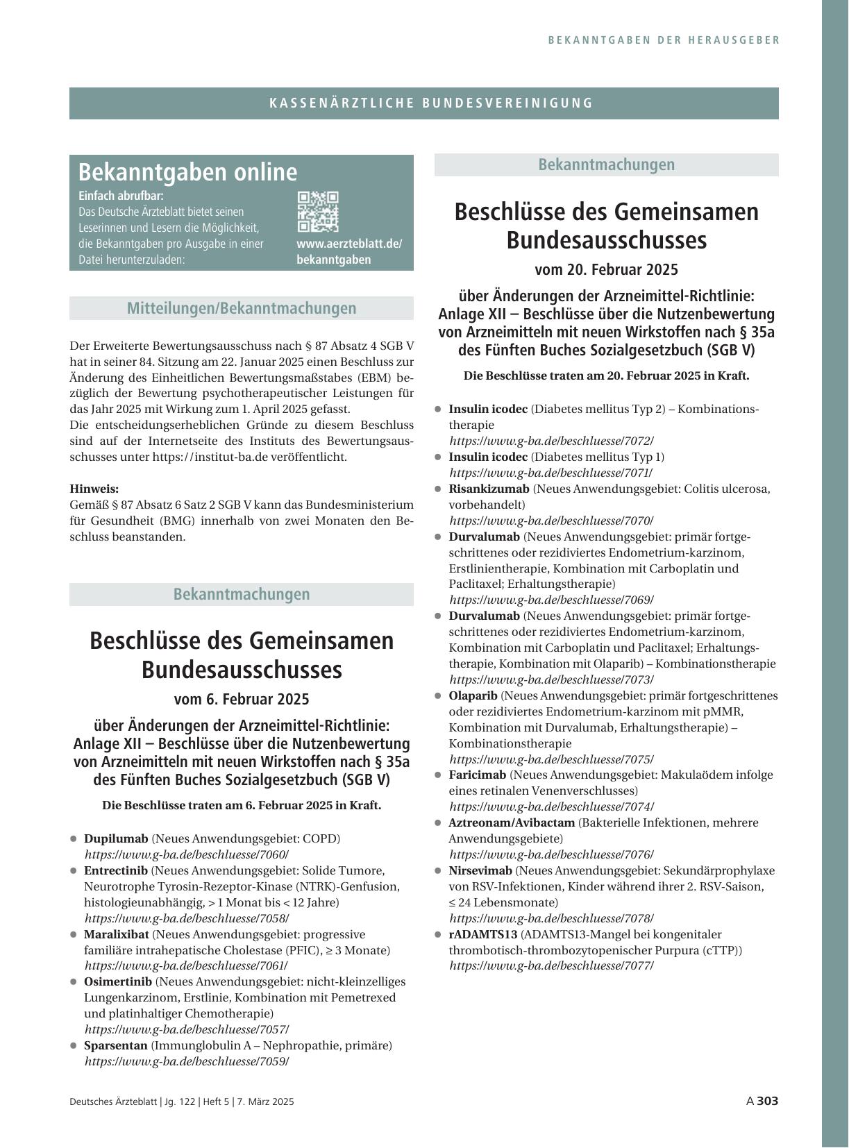 Vorschauseite 1: Mitteilungen/Bekanntmachungen
