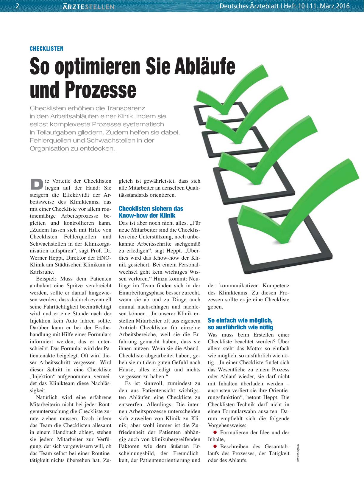 Vorschauseite 1: Checklisten: So optimieren Sie Abläufe und Prozesse