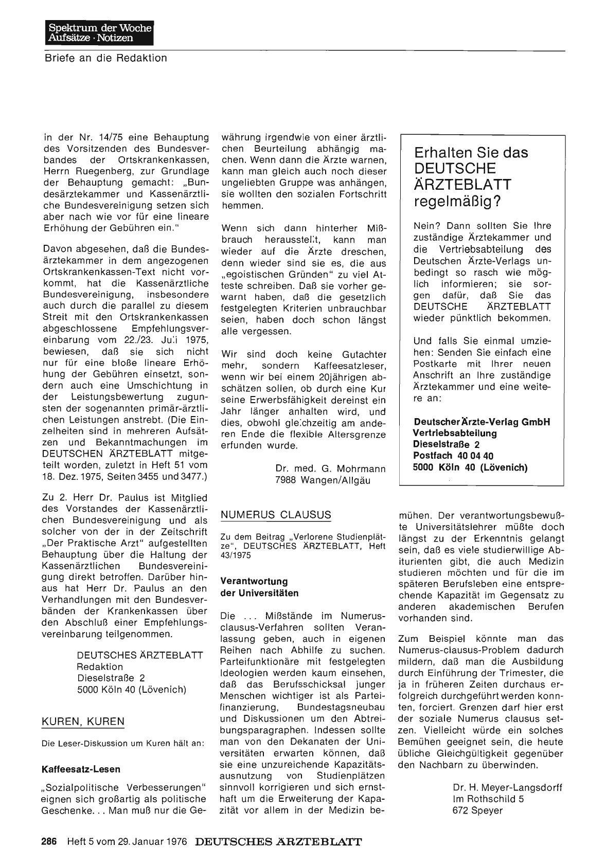 Vorschauseite 1: KUREN, KUREN: Kaffeesatz-Lesen