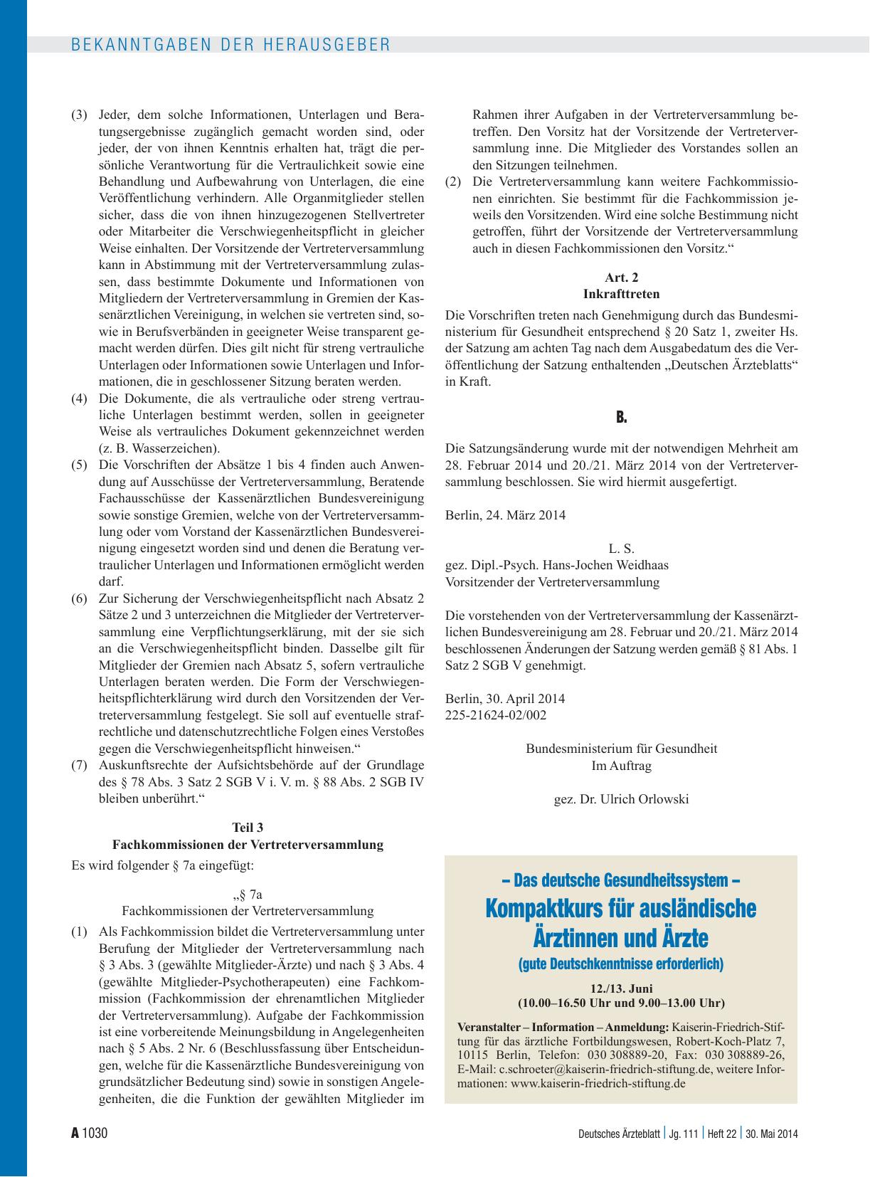 Vorschauseite 1: – Das deutsche Gesundheitssystem – Kompaktkurs für ausländische Ärztinnen und Ärzte (gute Deutschkenntnisse erforderlich)