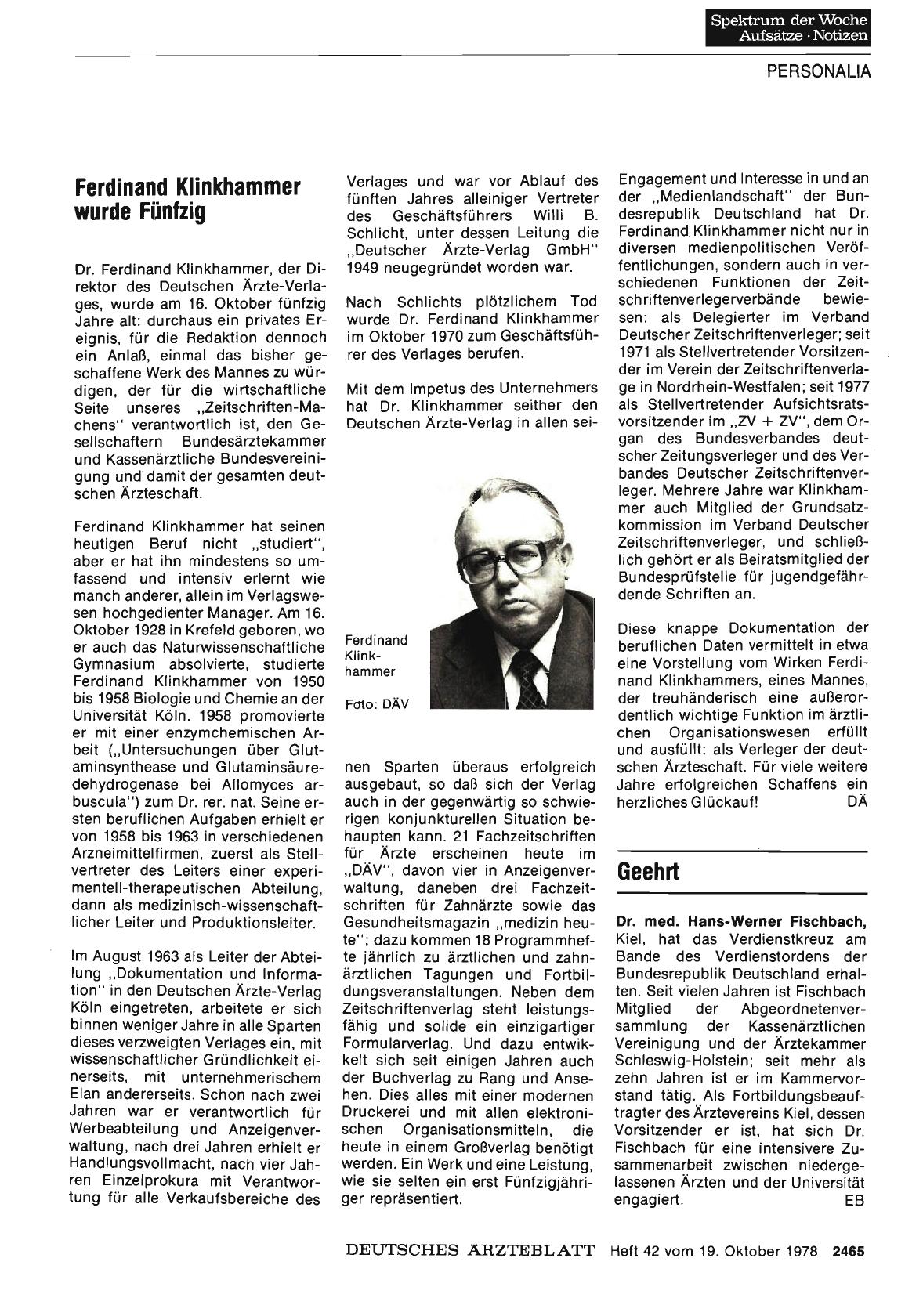 Vorschauseite 1: Geehrt