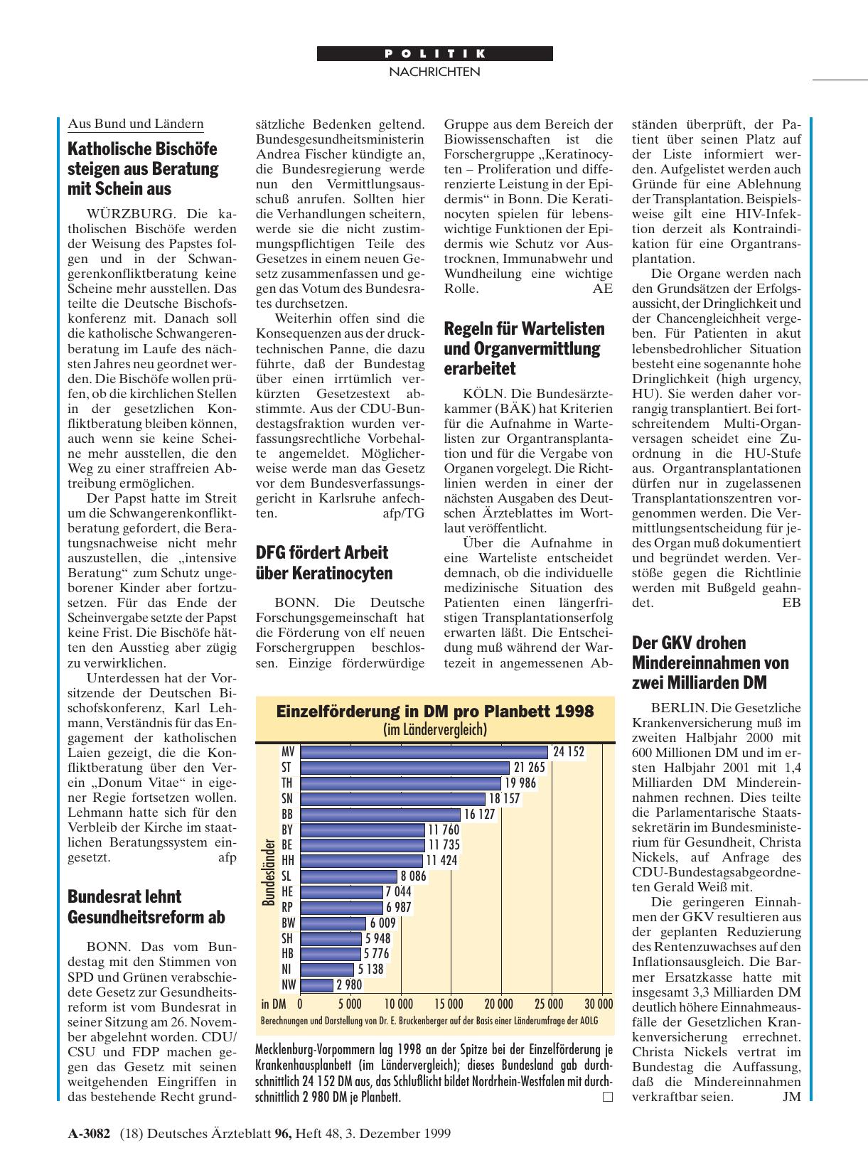 Vorschauseite 1: DFG fördert Arbeit über Keratinocyten