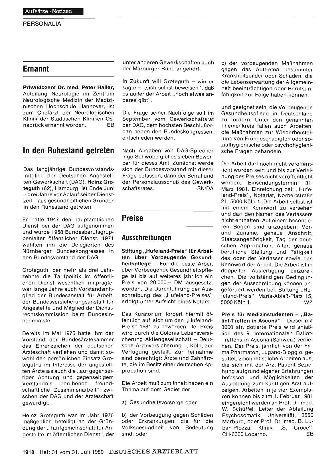 Vorschauseite 1: Ernannt