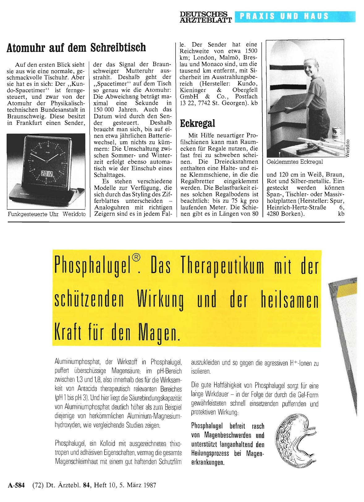 Vorschauseite 1: Atomuhr auf dem Schreibtisch