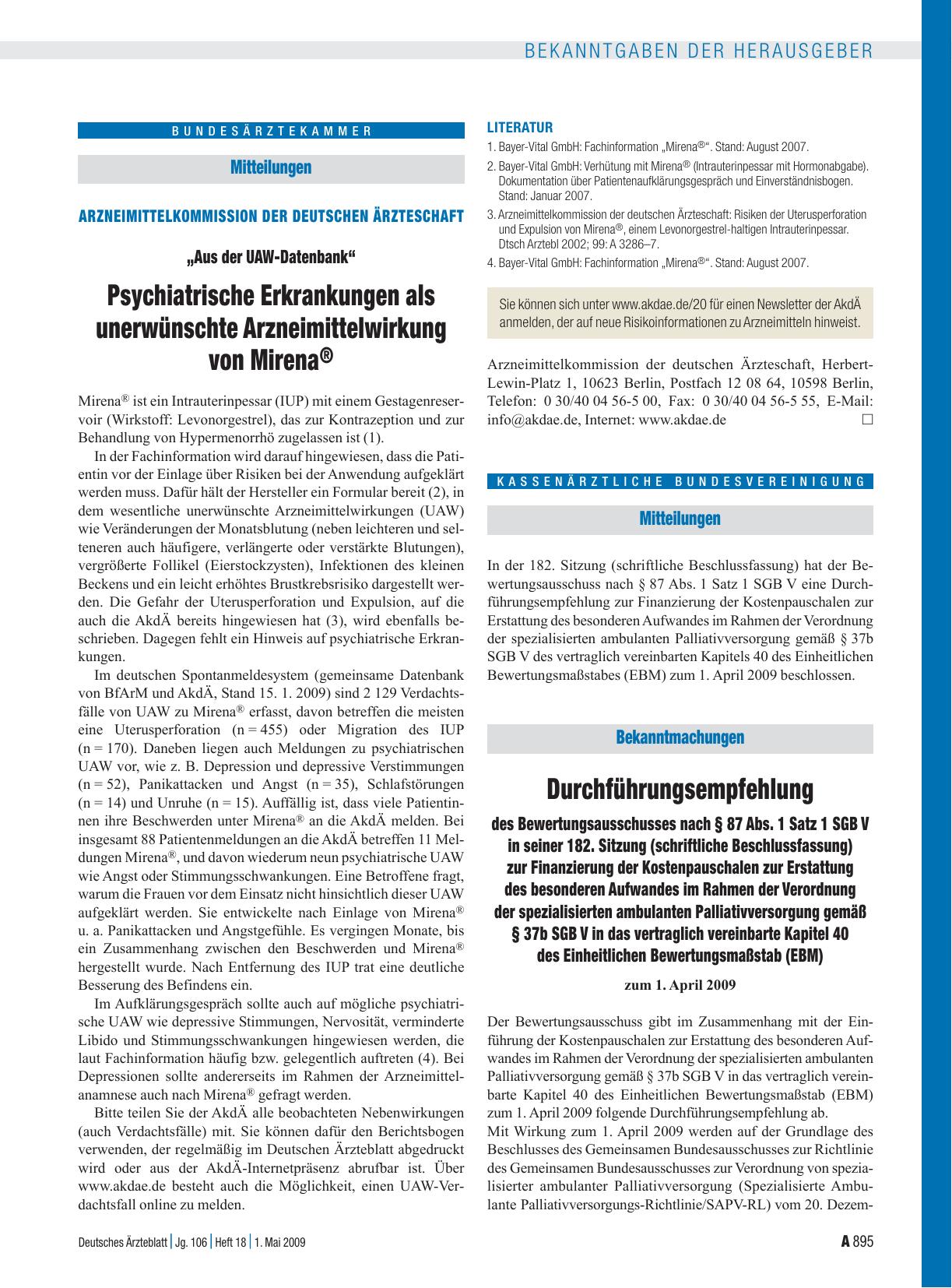 Vorschauseite 1: Mitteilungen