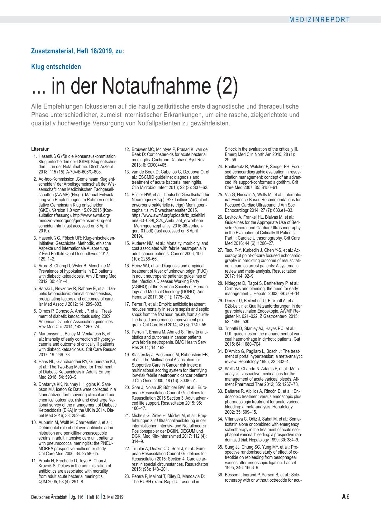 Vorschauseite 6: Klug entscheiden: ... in der Notaufnahme (2)