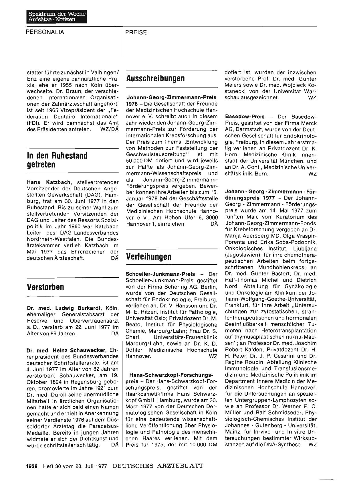 Vorschauseite 1: Ausschreibungen