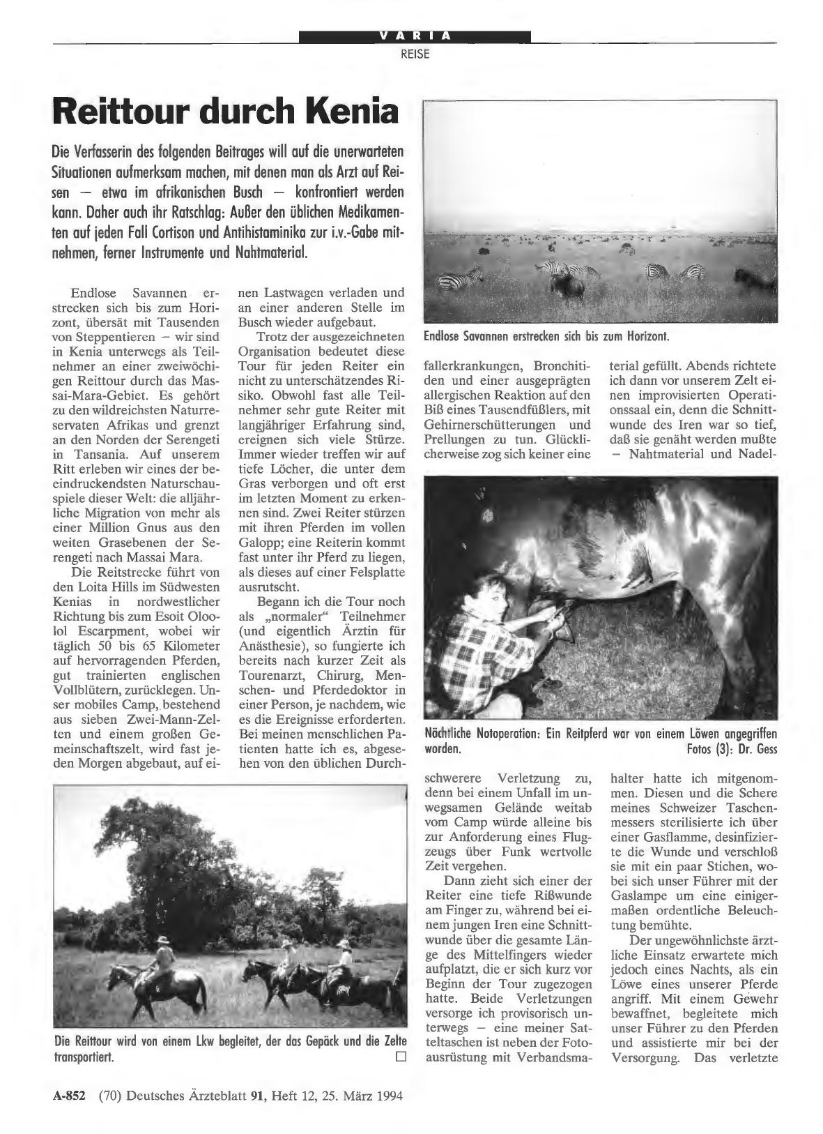 Vorschauseite 1: Reittour durch Kenia