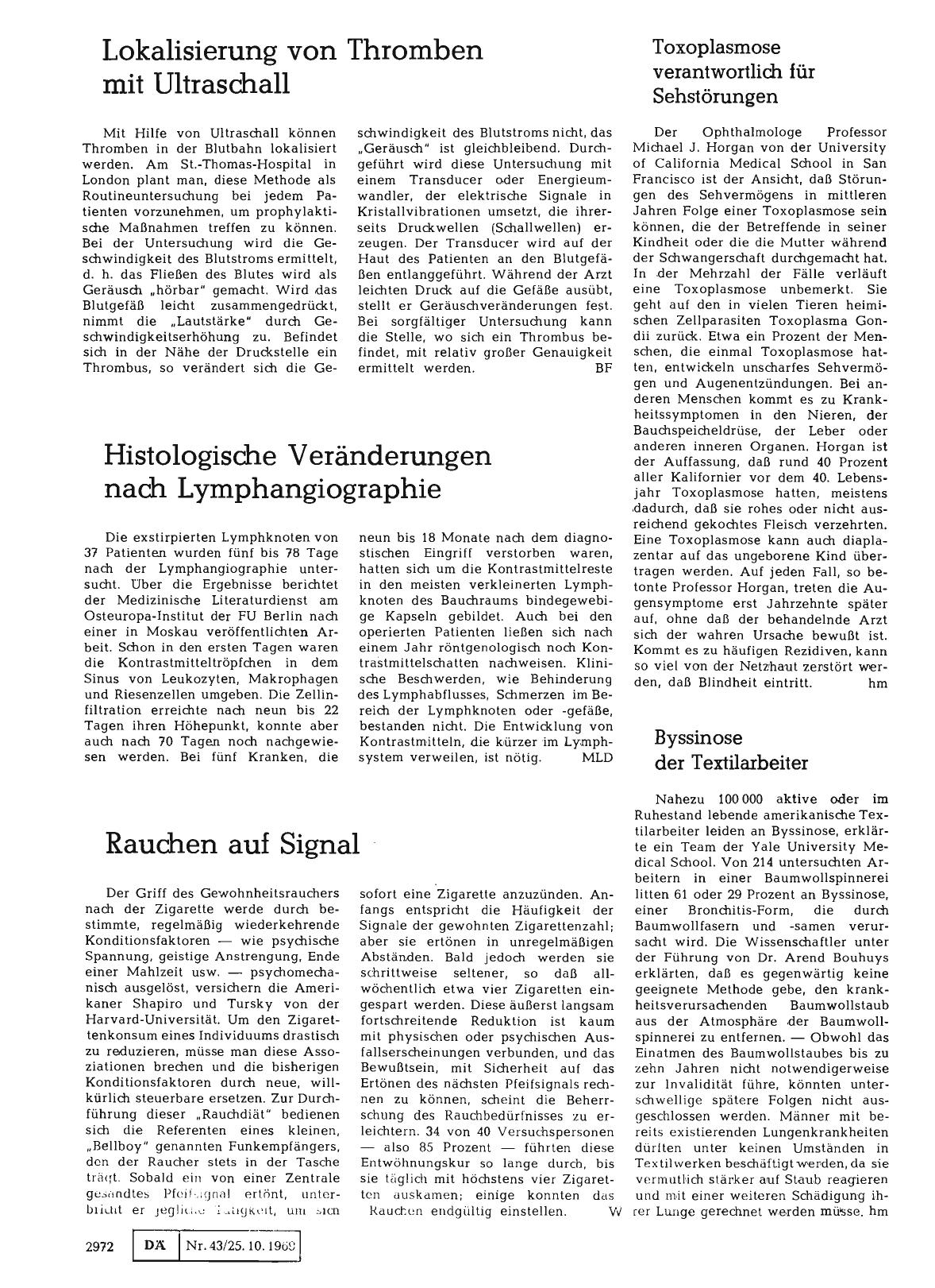 Vorschauseite 1: Rauchen auf Signal