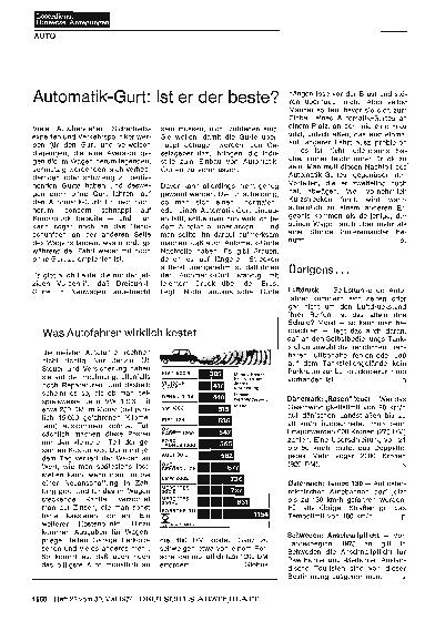 Vorschauseite 1: Was Autofahren wirklich kostet