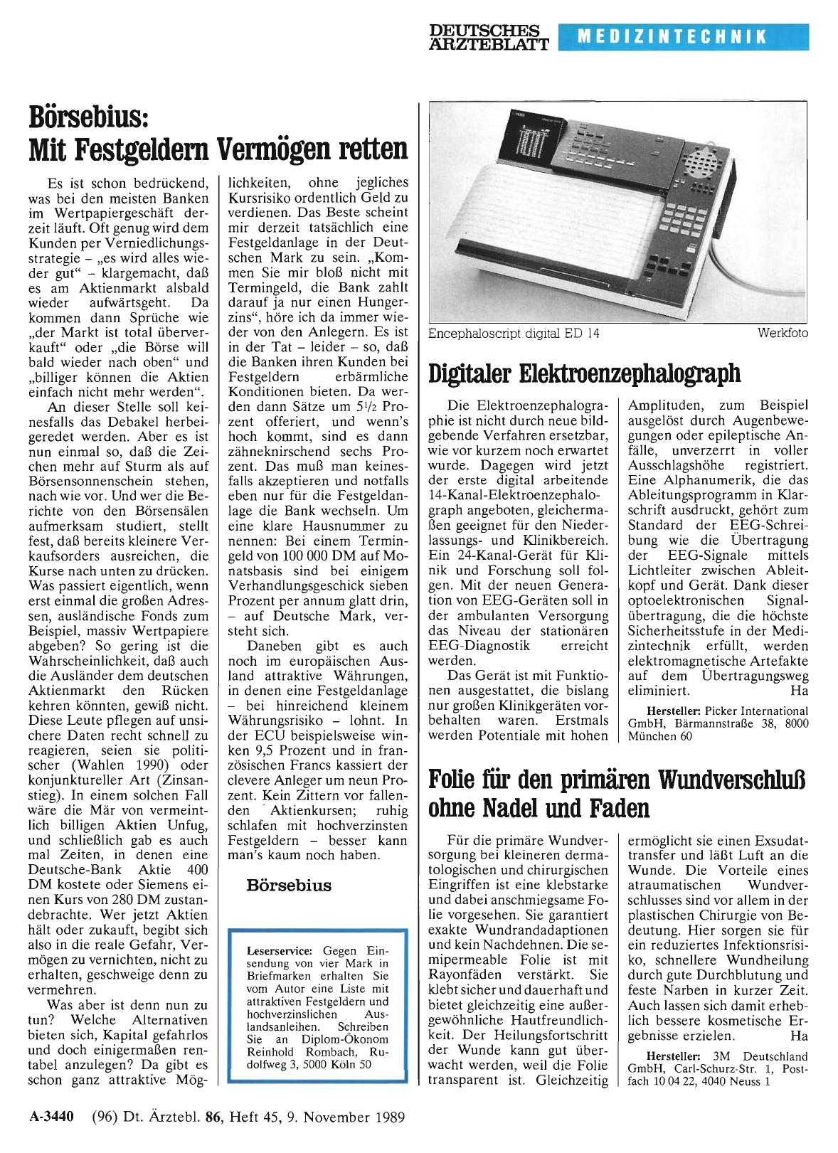 Vorschauseite 1: Folie für den primären Wundverschluß ohne Nadel und Faden