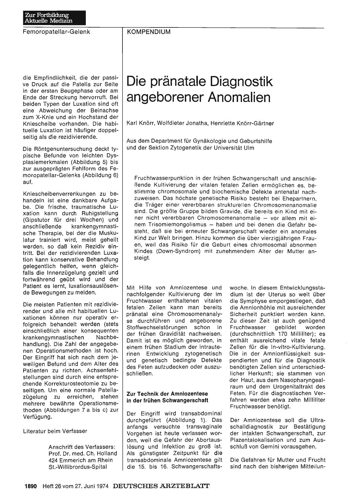 Vorschauseite 1: Die pränatale Diagnostik angeborener Anomalien