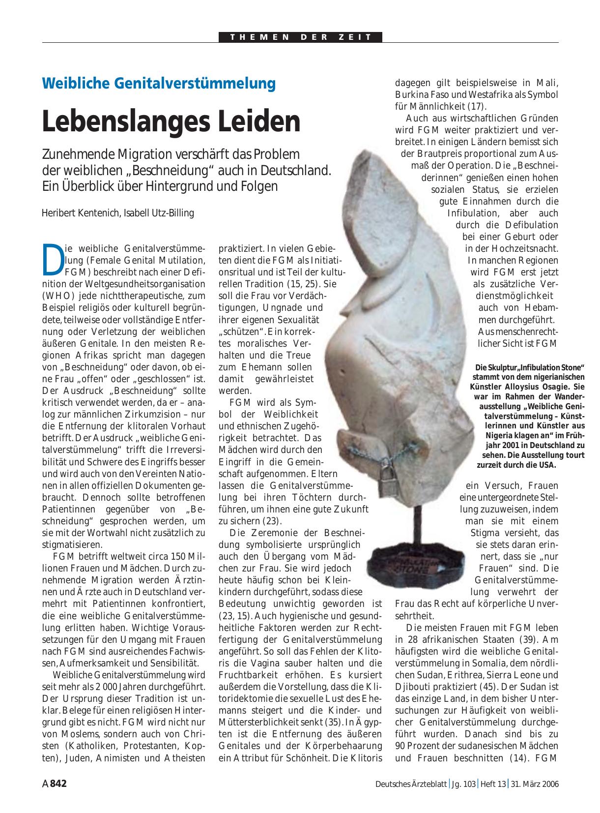 Vorschauseite 1: Weibliche Genitalverstümmelung: Lebenslanges Leiden