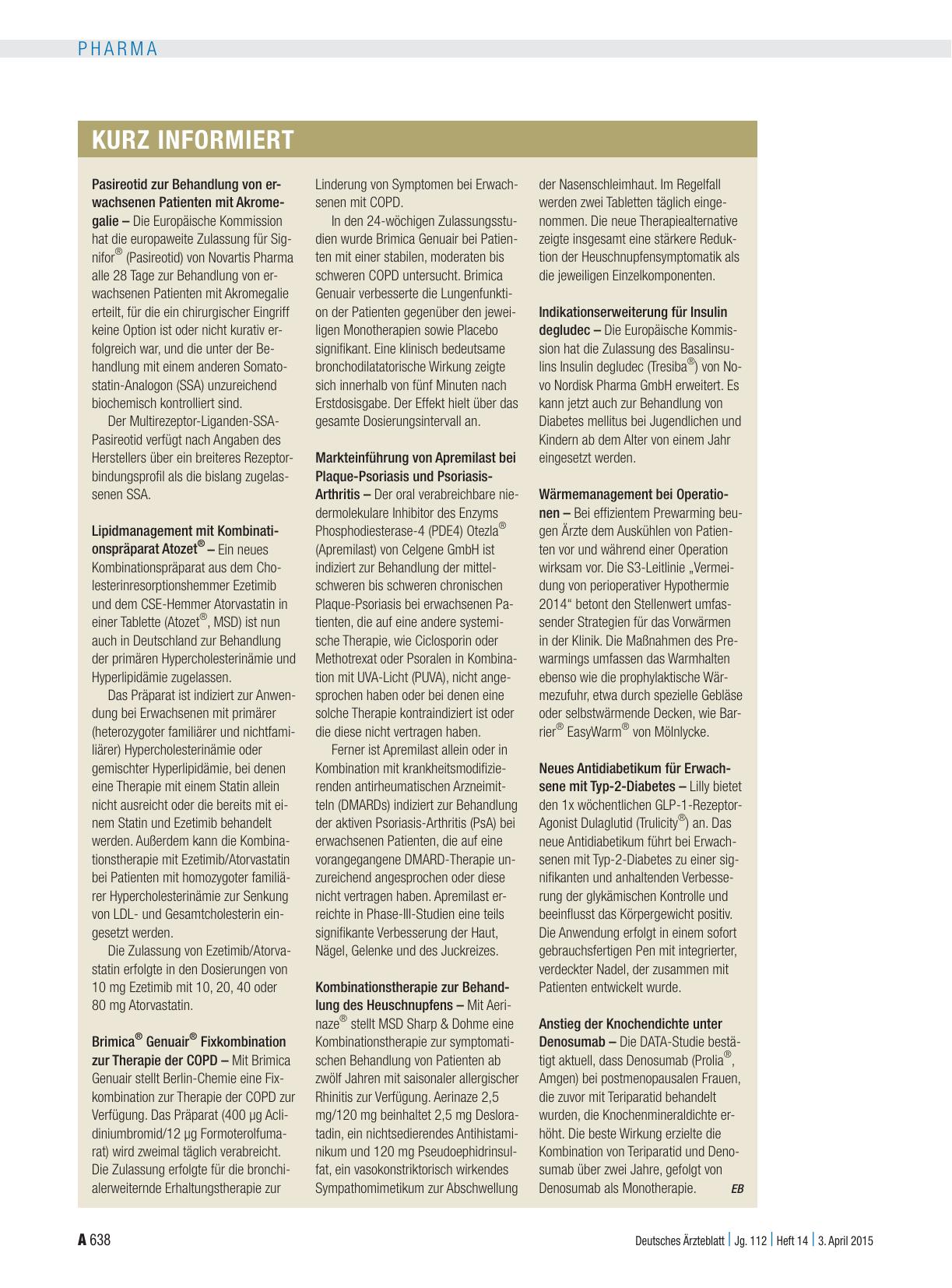 Vorschauseite 1: Kurz informiert