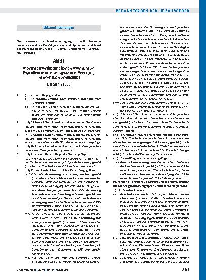 Vorschauseite 3: Änderungen der Vereinbarung nach § 135 Abs. 2 SGB V zur Strahlendiagnostik und -therapie